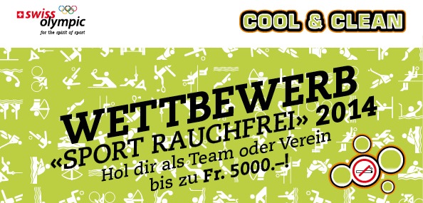 Banner "Sport rauchfrei"