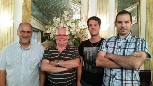 Der NL-Vorstand (v.l.r. Christian Foutrel, Pascal Giroud (Präsident), Ramon Sprecher, Frank Squillaci)