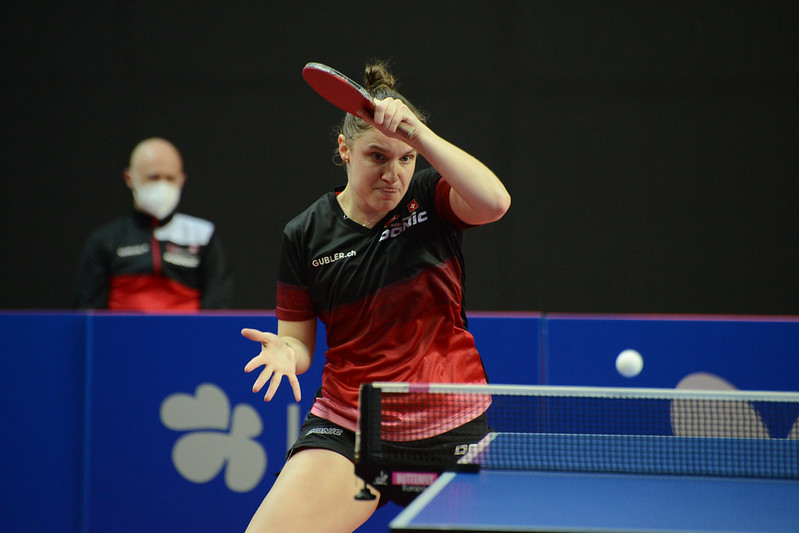 Rachel Moret au tournoi de qualification européen à Guimarães / Credit: ETTU_official